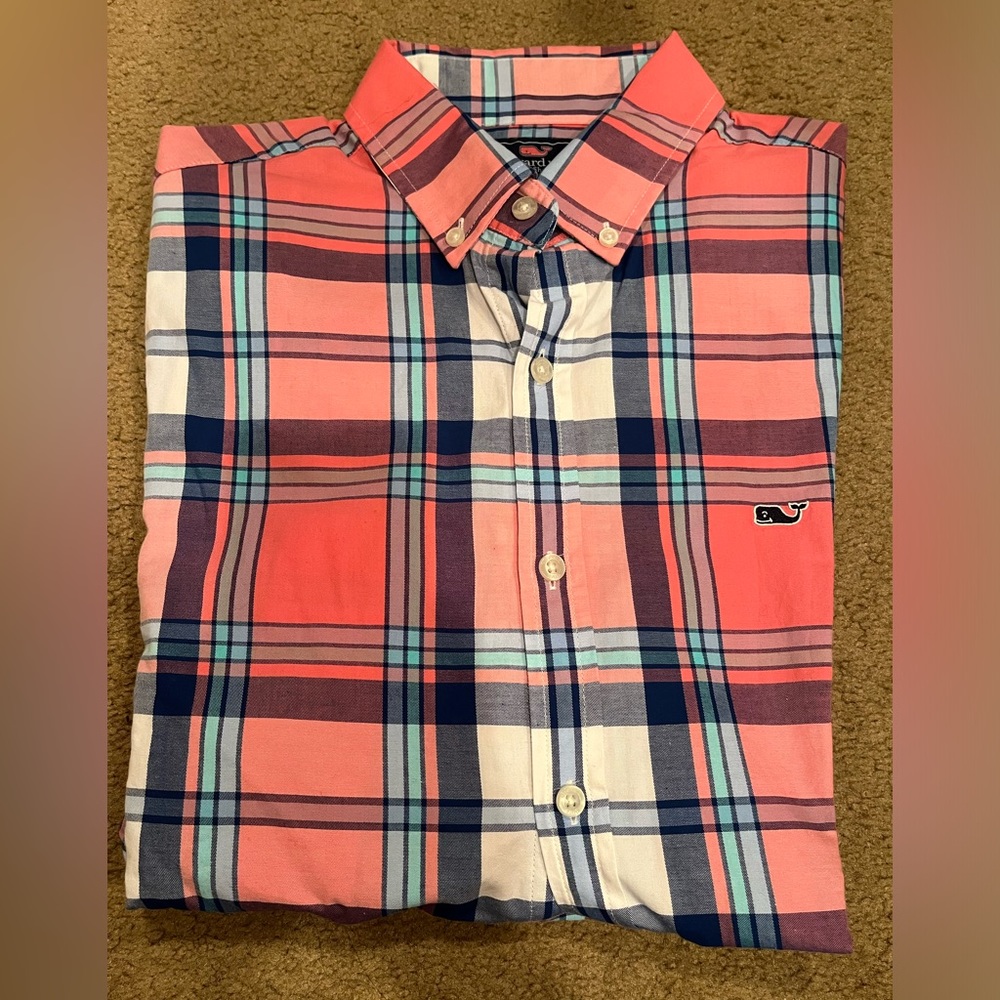 Vineyard Vines Slim Fit Whale Button Down Shirt